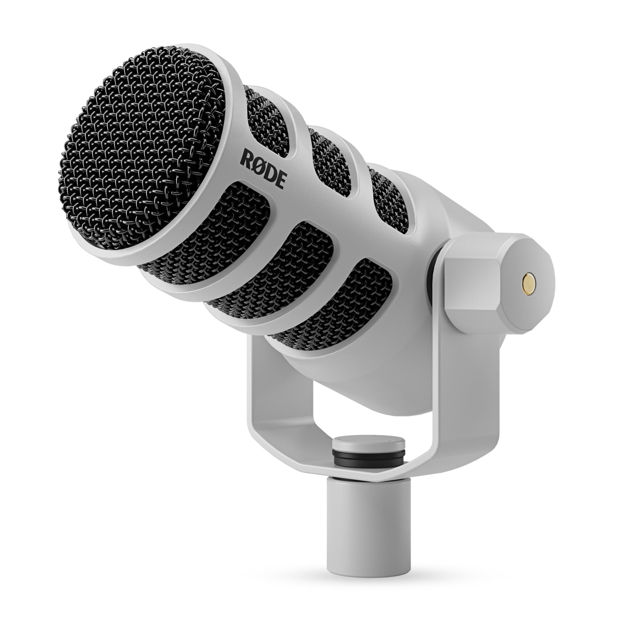 RØDE Podcasting, Akış ve İçerik Oluşturma için XLR ve USB Bağlantılı PodMic USB Dinamik Yayın Mikrofonu (Beyaz)