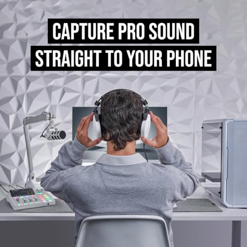 RØDE Podcasting, Akış ve İçerik Oluşturma için XLR ve USB Bağlantılı PodMic USB Dinamik Yayın Mikrofonu (Beyaz)