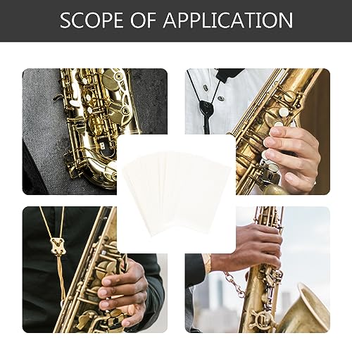 ifundom 400 Saksafon emici kağıt Saksafon temizleme kağıdı Nefesli çalgı temizliği dayanıklı emici kağıt üflemeli çalgı temizleme kağıdı müzik Enstrümanları üflemeli çalgı emici kağıt