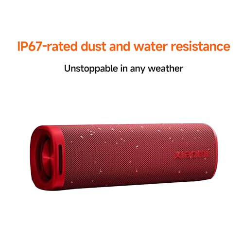 Xiaomi Taşınabilir Bluetooth Hoparlör (30W), Ses, Gerçek Kablosuz Stereo, Bluetooth 5.4, IP70 Su Geçirmez, Uzun Süreli Oynatma, Kırmızı