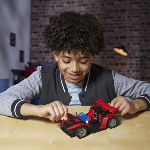 Marvel Spider-Man VenomVersus Epic World of Action Miles Morales Remix Blast Racer Figür ve Oyuncak Araba, Süper Kahraman Oyuncakları, 4 Yaş ve Üzeri Çocuklar