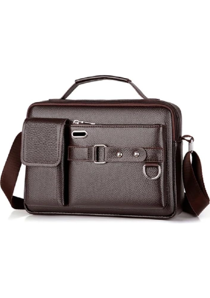 homelifestyle® Business Serisi 11" Pu Deri Erkek Tablet & Evrak Çantası - Kahve (5,5 * 28,5 * 19 cm)