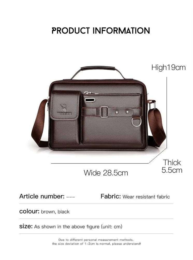 homelifestyle® Business Serisi 11" Pu Deri Erkek Tablet & Evrak Çantası - Kahve (5,5 * 28,5 * 19 cm)