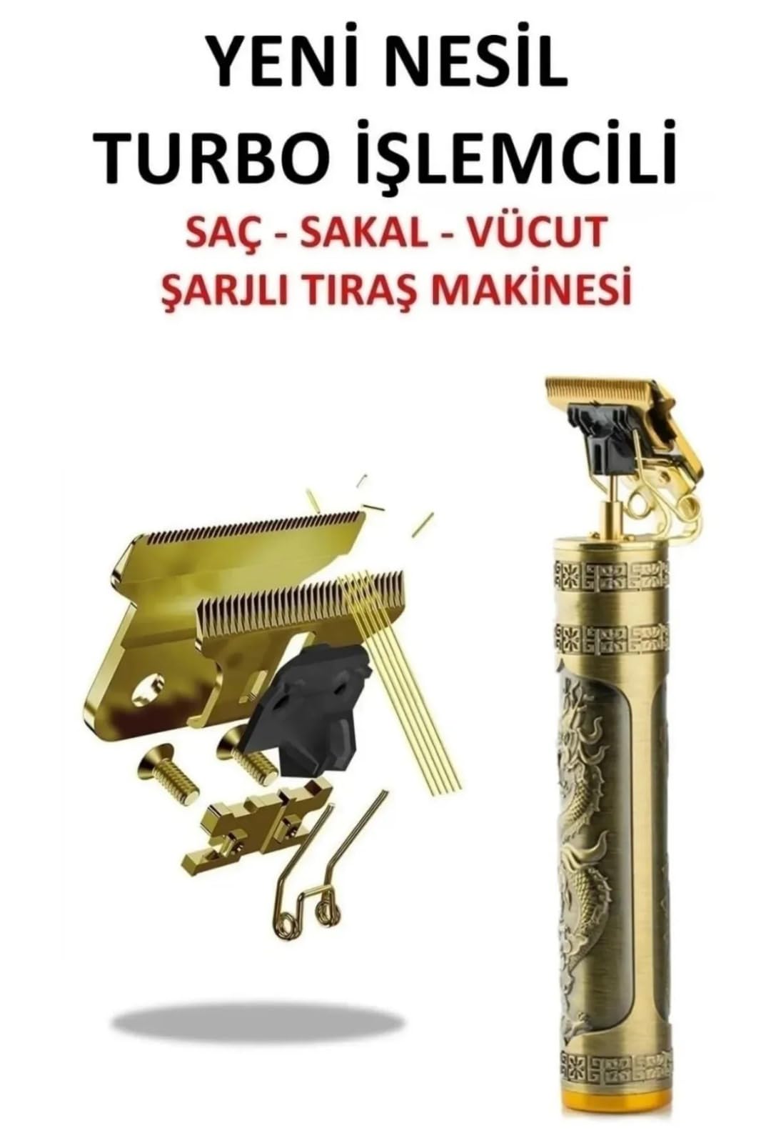 SNA Profesyonel T-bıçak Komple Vucüt Kılı Traş Saç Ense Sakal Çizim Lazer Epilasyon Öncesi Tıraş Makinesi