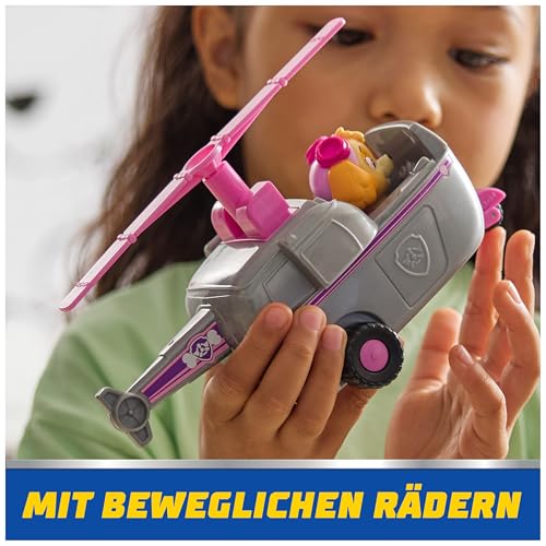 Paw Patrol, Skye oyun figürlü helikopter (sürdürülebilir temel araç/ana araç), 3 yaşından büyük çocuklar için oyuncak