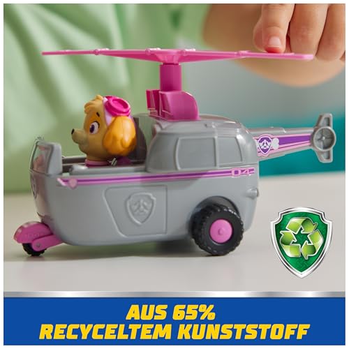 Paw Patrol, Skye oyun figürlü helikopter (sürdürülebilir temel araç/ana araç), 3 yaşından büyük çocuklar için oyuncak