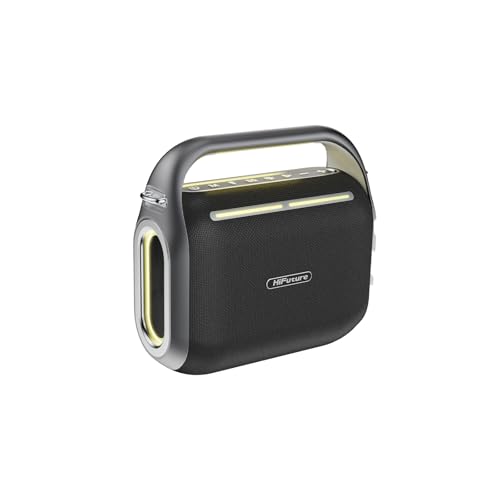 HiFuture MusicBox 200 100W Bluetooth 5.0 BT/USB/SD Kart/AUX Girişli Mikrofonlu Karaoke Sistemi Kablosuz Hoparlör Siyah