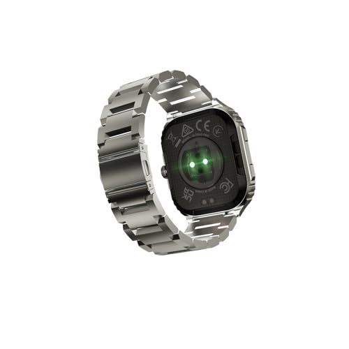 HiFuture Ultra3 PRO Bluetooth 5.3 AMOLED Ekran IP68 Su Geçirmez 2.04 inç Arama Özellikli iOS & Android Uyumlu Nabız Spor Kan Oksijen Takibi 52mm Akıllı Saat Gümüş