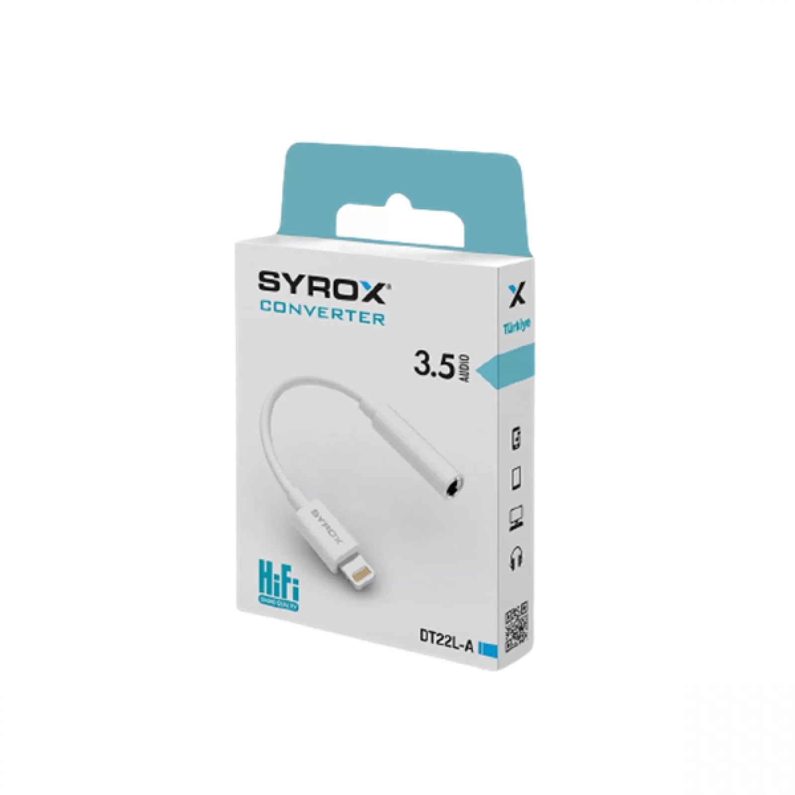 MODDESTORE Syrox İPhone Uyumlu Aux Kulaklık Dönüştürücü, DT22L-A