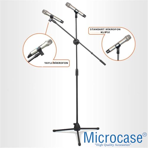 Microcase 4in1 Zemin Tipi 360 Döner Profesyonel Metal Mikrofon Standı AL4534