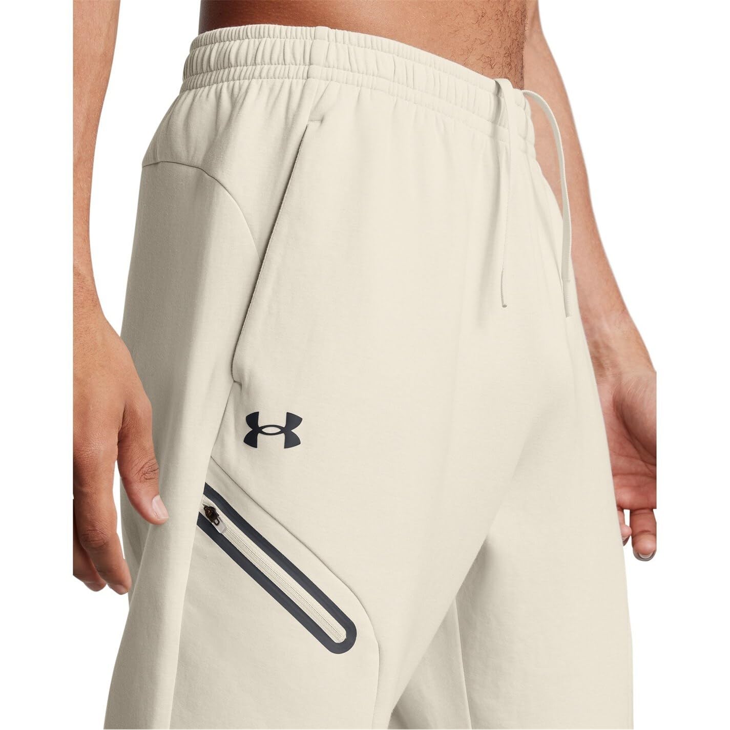 Under Armour UA Unstoppable Flc Jgr EU Erkek Sweatpant Summit White / / Black LG