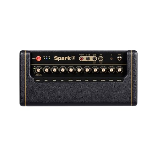 Positive Grid Spark 2 50W Akıllı Gitar Pratik Amp ve Bluetooth Hoparlör, Dahili Looper, AI Özellikleri ve Elektrik, Akustik ve Bas Gitar için Akıllı Uygulama