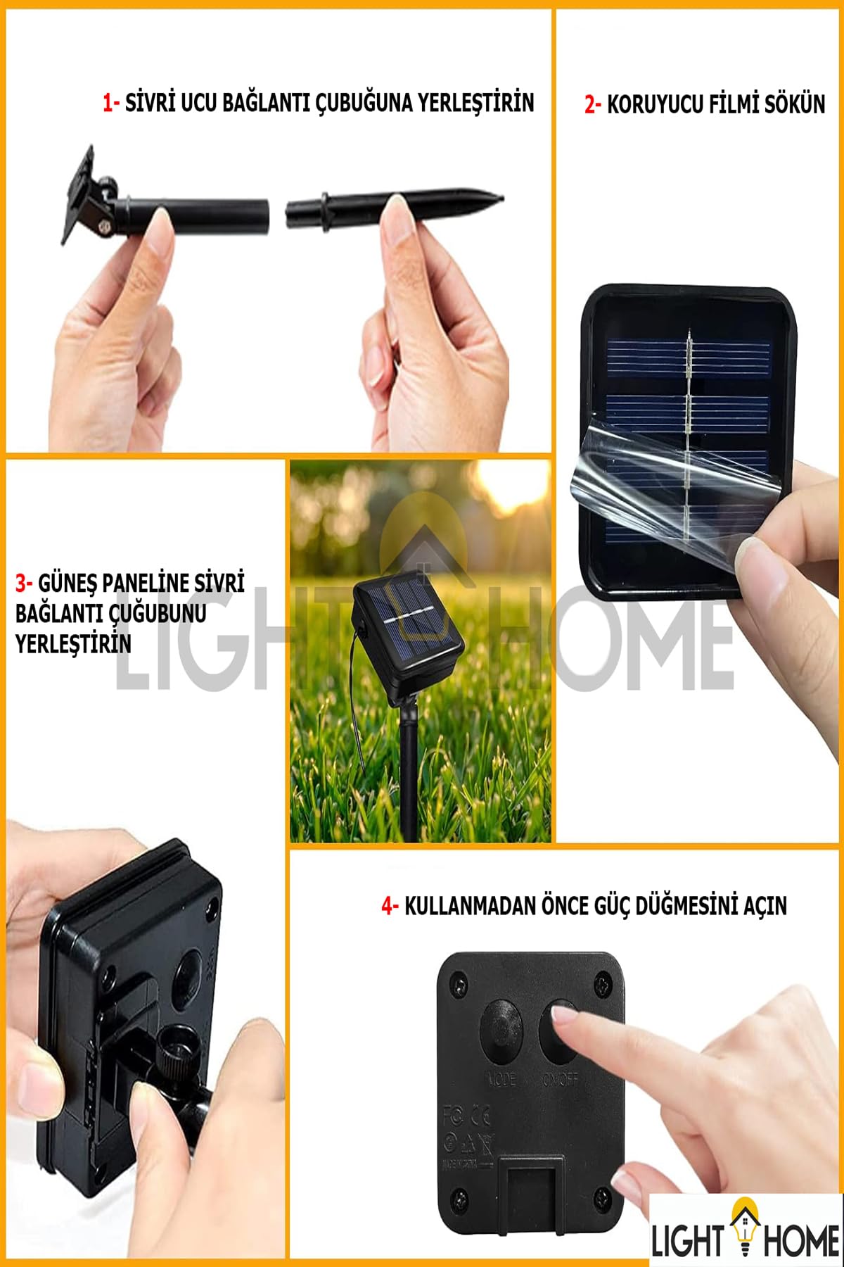 light home Solar String Dış Mekan 50 Led 7 Metre Güneş Işığı Dış Mekan Su Geçirmez Kristal Küre Işıklar 8 Aydınlatma Modu, Dış Bahçe Avlu Ev Partisi Dekoru için Güneş Enerjili Veranda Işıkları