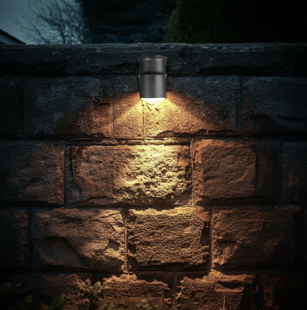 Ucuz Geldi Tekli Çağlayan Aplik IP54 Dış Mekan Zita Bahçe Aydınlatma Duvar Apliği + Gu10 Led Ampul (Gün Işığı)