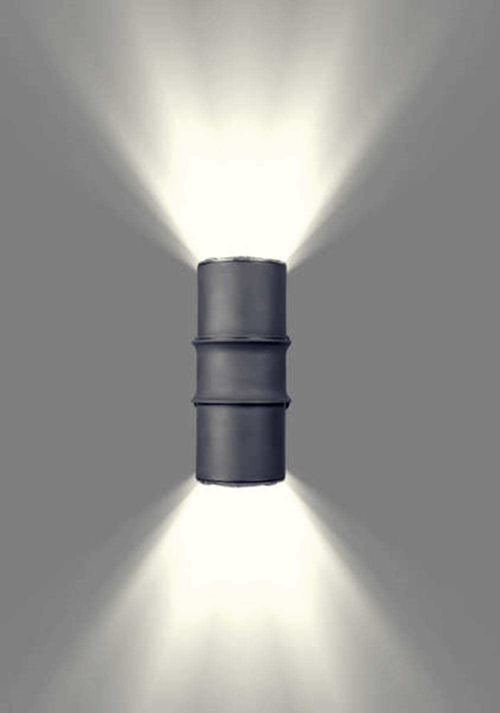 Çiftli Çağlayan Aplik IP54 Dış Mekan Zita Beyaz, Günışığı, Yeşil, Turuncu Işık Bahçe Aydınlatma Duvar Apliği + 2 Adet Gu10 Led Ampul (Beyaz)