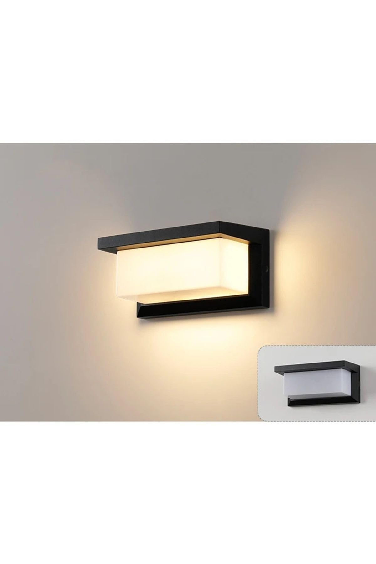 Bahçe Aydınlatması Led Işık 25cm E27 Duylu Zita Ultra Şapkalı Bahçe Duvar Aplik Su Geçirmez