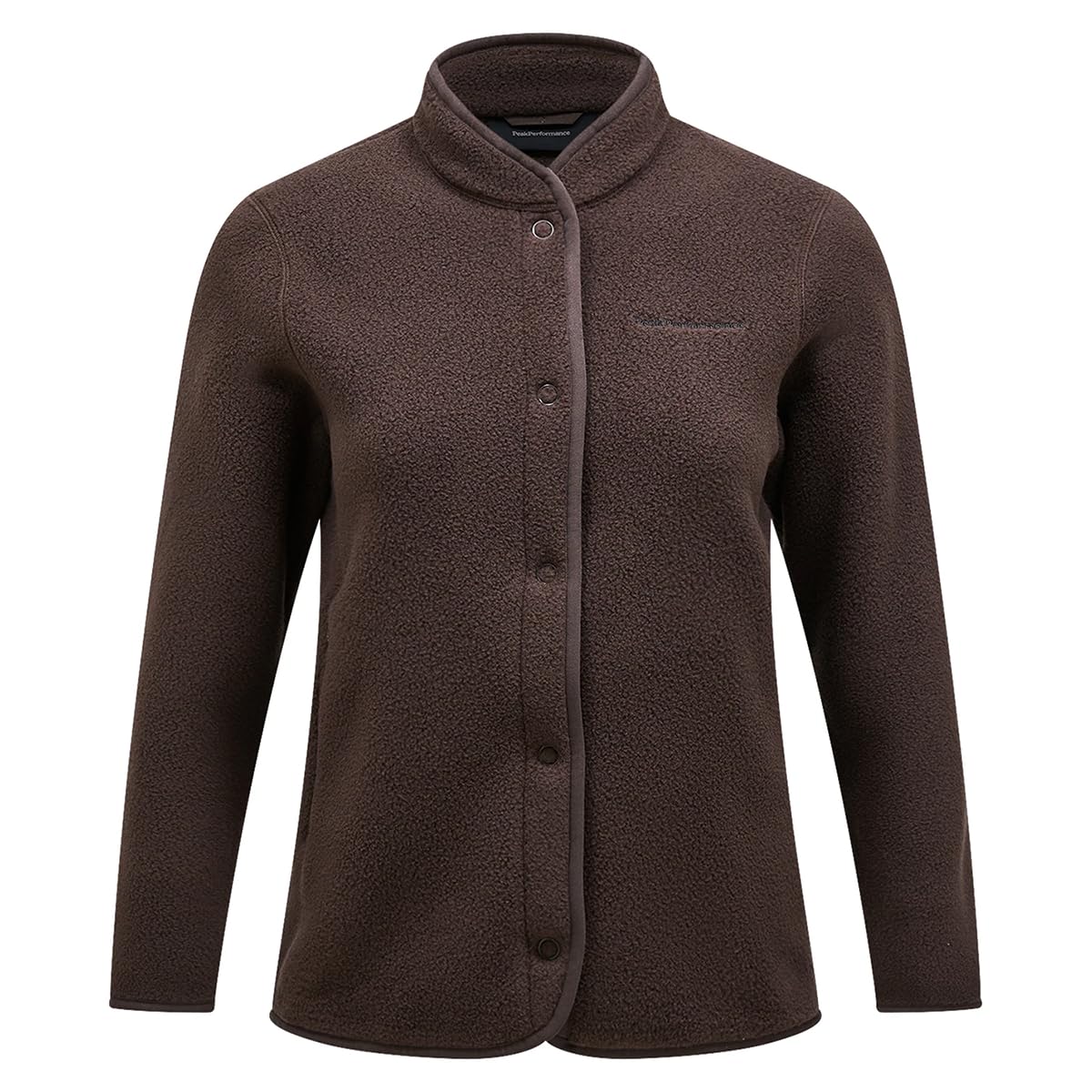 Peak Performance W Fleece Snap Cardigan Kadın Kahverengi Outdoor Polar G78131180