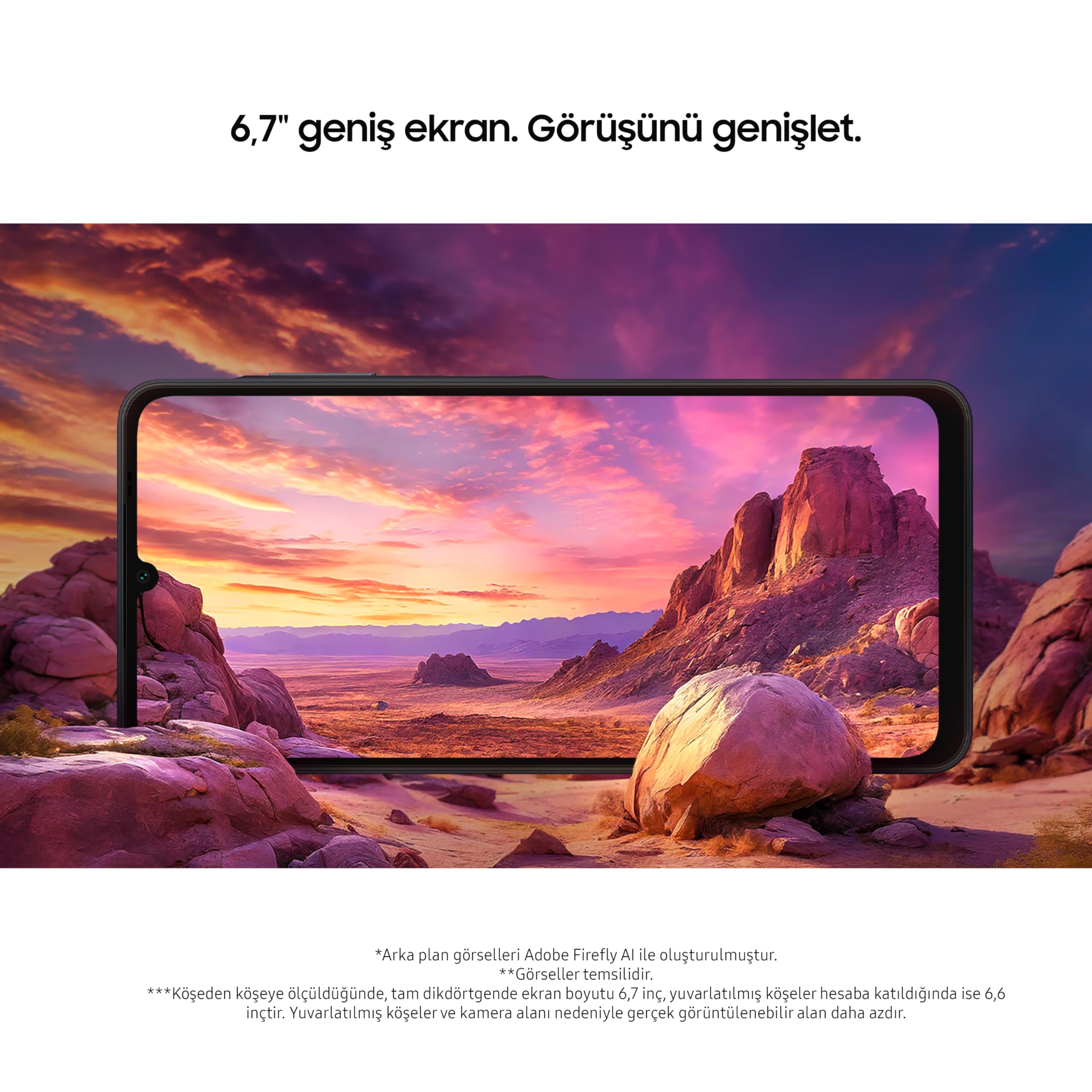 Samsung Galaxy A06 Akıllı Cep Telefonu, 4 GB RAM, 128 GB Depolama, Mavi (Samsung Türkiye Garantili)