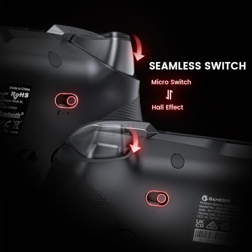 GameSir Tarantula Pro kablosuz çoklu platform denetleyici ve hızlı şarj yuvası paketi, Switch/Switch 2 (6 eksenli Gyro ve NFC), PC, Android ve iOS için – Kaydırmaz TMR çubukları