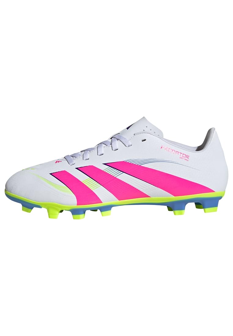 adidas Unisex Yetişkin PREDATOR CLUB FG/MG Futbol Ayakkabısı (Sert Zemin) FTWWHT/LUCPNK/LUCLEM 42