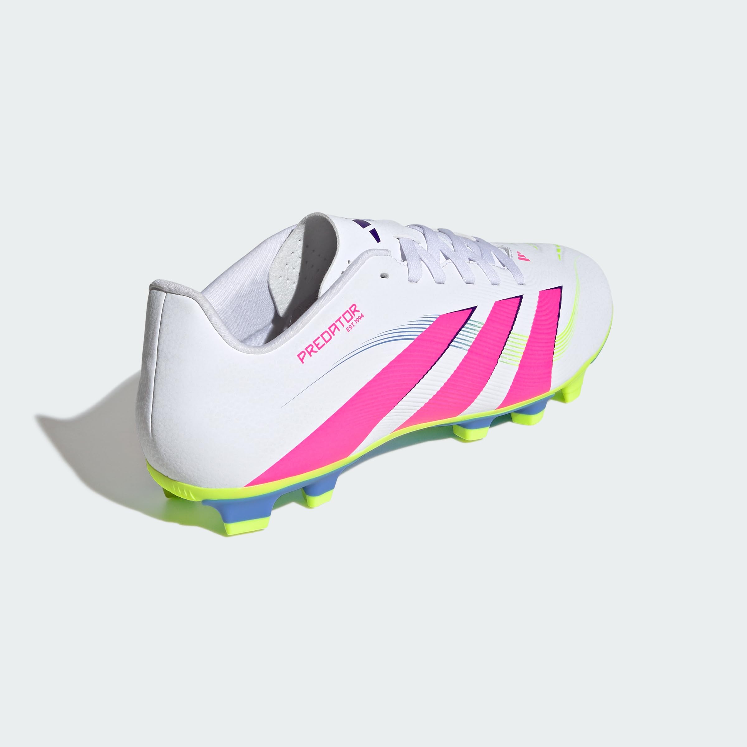 adidas Unisex Yetişkin PREDATOR CLUB FG/MG Futbol Ayakkabısı (Sert Zemin) FTWWHT/LUCPNK/LUCLEM 42
