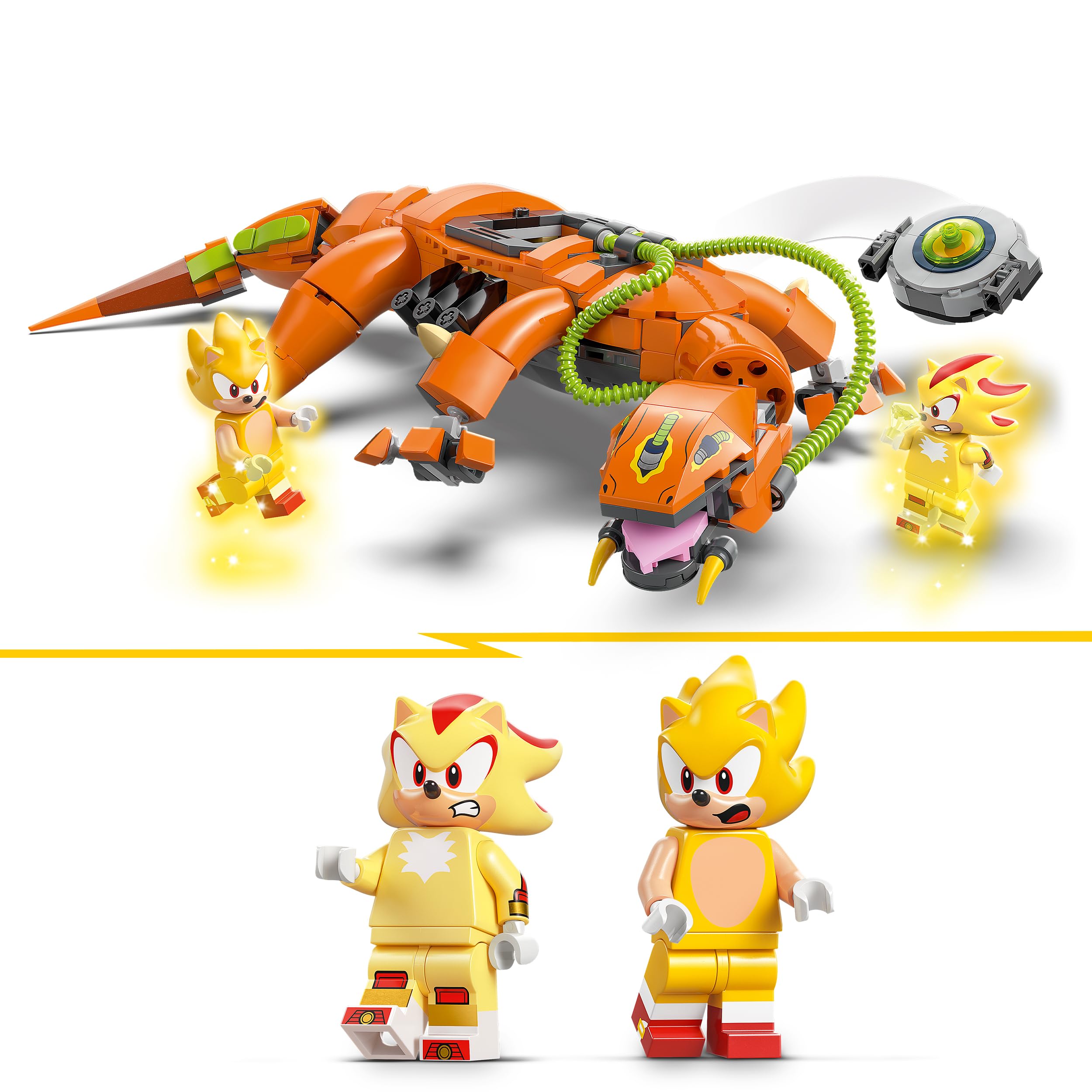 LEGO Sonic The Hedgehog Super Shadow, Biolizard'a Karşı 77003, 9 Yaş ve Üzeri Kız ve Erkek Çocukları İçin Yaratıcı Oyuncak Yapım Seti, Eğlenceli Hediye Fikri (419 Parça)