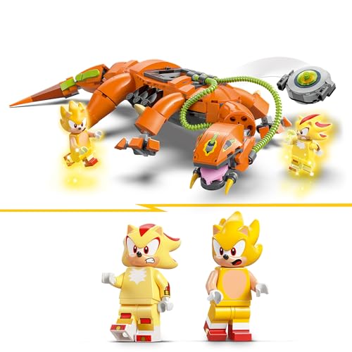 LEGO Sonic The Hedgehog Super Shadow, Biolizard'a Karşı 77003, 9 Yaş ve Üzeri Kız ve Erkek Çocukları İçin Yaratıcı Oyuncak Yapım Seti, Eğlenceli Hediye Fikri (419 Parça)