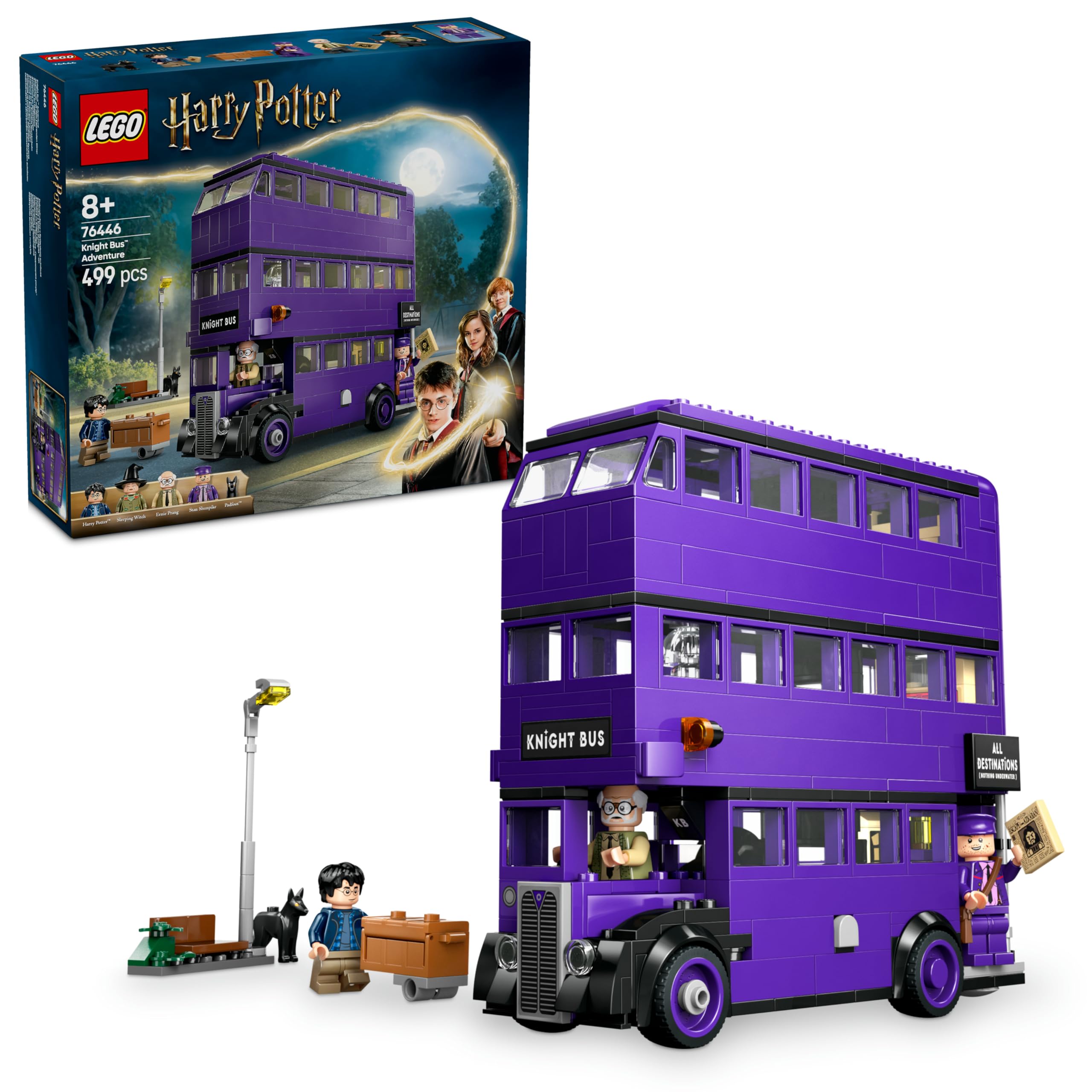 LEGO Harry Potter Hızır Otobüs Macerası 76446-8 Yaş ve Üzeri Çocuklar ve Yetişkinler için Benzersiz Sihirli Araç Modeli Yapım Seti, Doğum Günü Hediyesi (499 Parça)