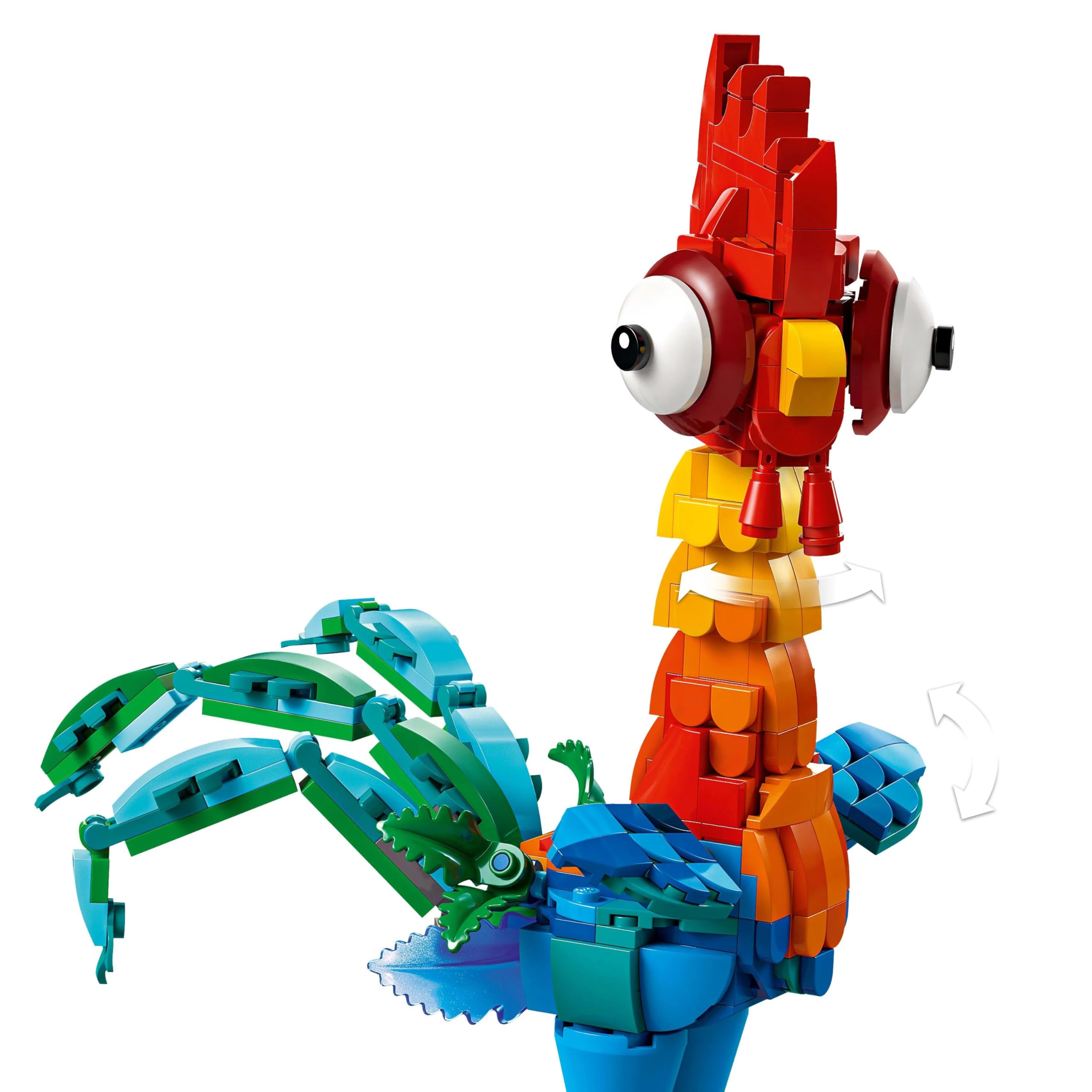 LEGO Disney Priness Moana 2 Heihei 43272 – 9 Yaş ve Üzeri Çocuklar için Döndürülebilir Baş ve Kanatları Olan Tavuk Figürü İçeren Model Yapım Seti, Kız ve Erkek Çocukları için Hediye Fikri (566 Parça)