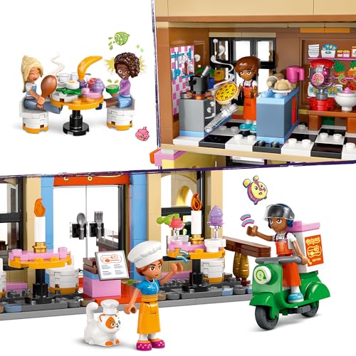 LEGO Friends Restoran ve Aşçılık Okulu 42655-8 Yaş ve Üzeri Erkek ve Kız Çocukları için Mini Bebek İçeren Yaratıcı Oyuncak Yapım Seti, Doğum Günü Hediyesi (896 Parça)