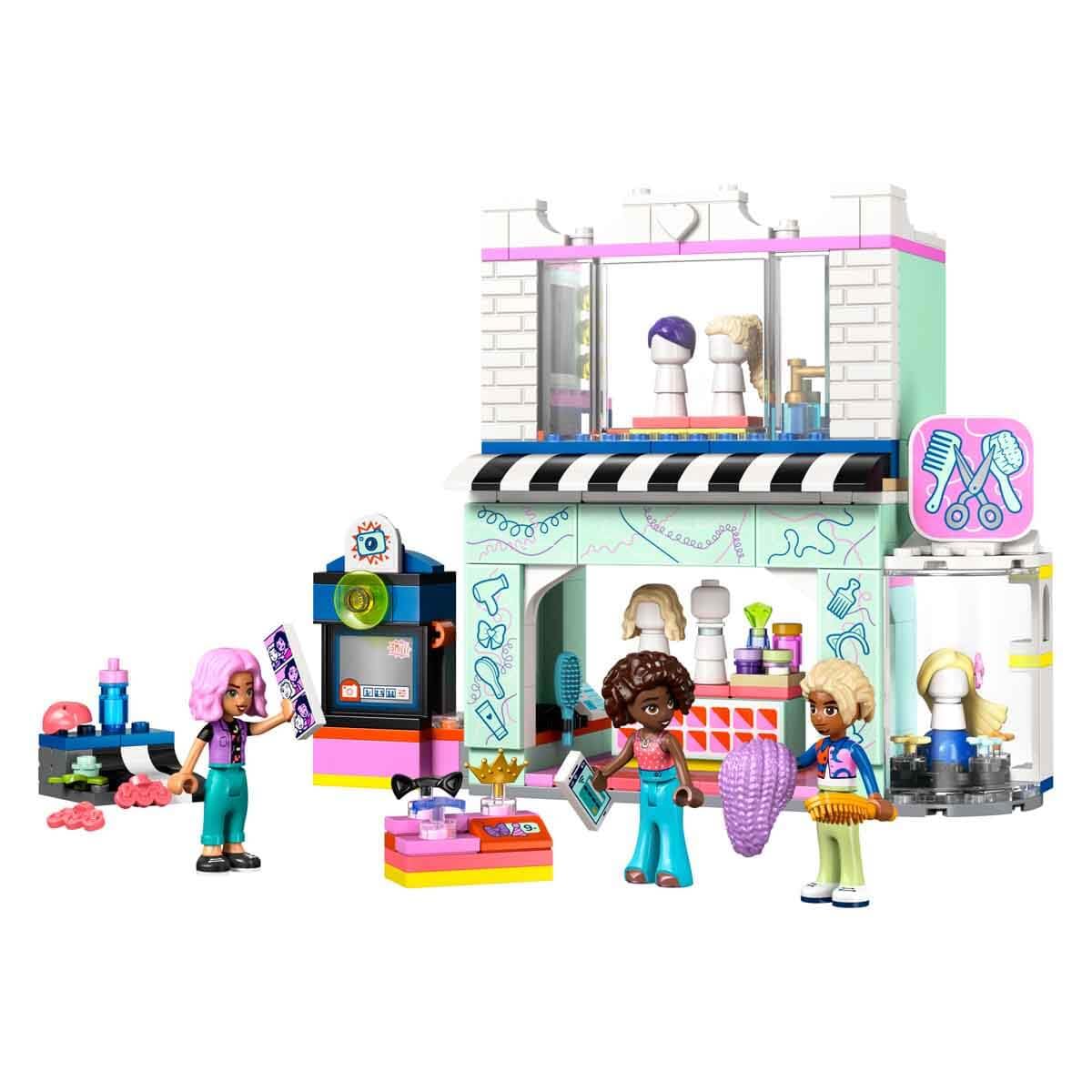 LEGO Friends Kuaför ve Aksesuar Mağazası 42662-7 Yaş ve Üzeri Erkek ve Kız Çocukları için Mini Bebek İçeren Yaratıcı Oyuncak Yapım Seti, Doğum Günü Hediyesi (347 Parça)