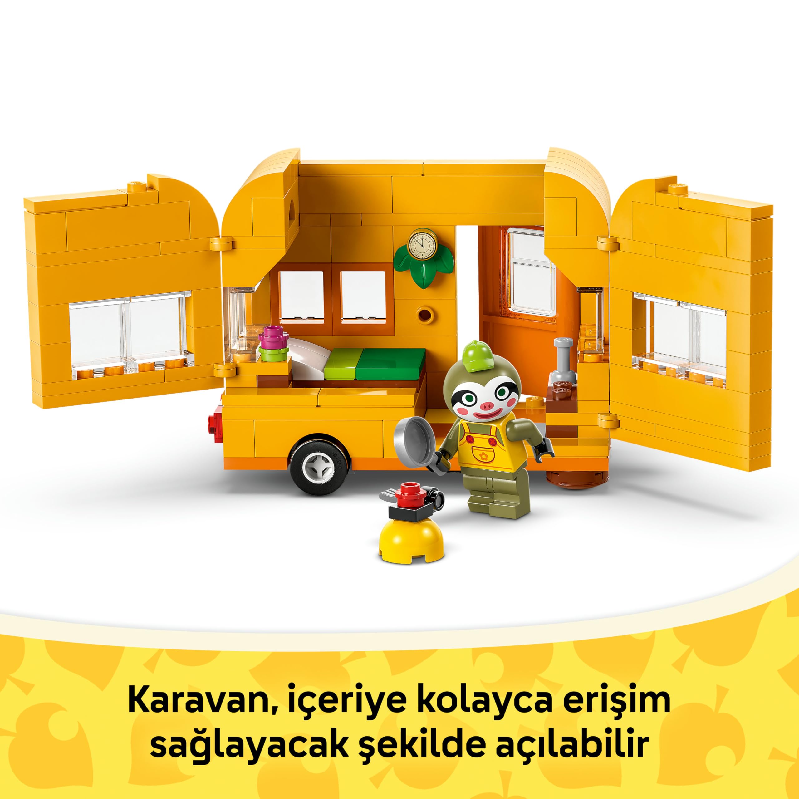 LEGO Animal Crossing Leif Karavan ve Bahçe Dükkanı 77054, 7 Yaş ve Üzeri Kız ve Erkek Çocukları İçin Oyuncak Yapım Seti, Doğum Günü Hediyesi Fikri (263 Parça)