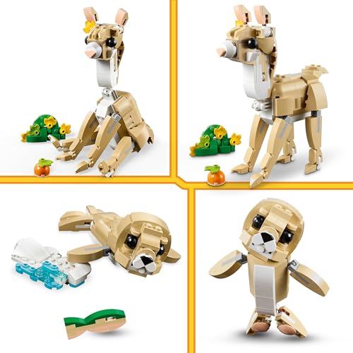 LEGO Creator 3’ü 1 Arada Sevimli Tavşan 31162-8 Yaş ve Üzeri Çocuklar için Lama ve Fok Figürüne Dönü