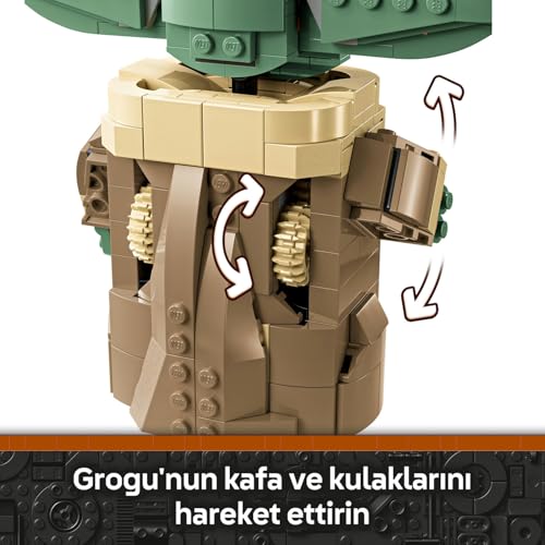 LEGO Star Wars: The Mandalorian Uçan Bebek Arabalı Grogu 75403-10 Yaş ve Üzeri Kız ve Erkek Çocuklar için Yaratıcı Oyuncak Yapım Seti, Doğum Günü Hediyesi (1048 Parça)
