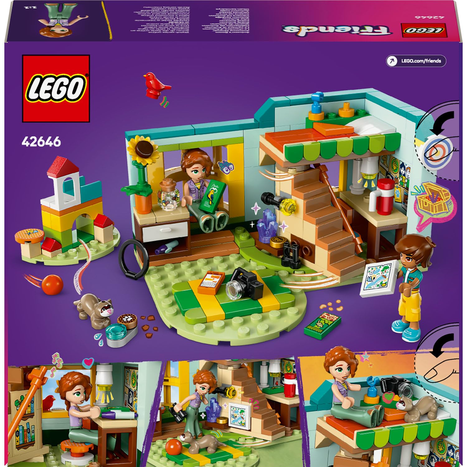 LEGO Friends Autumn’un Odası 42646-6 Yaş ve Üzeri Kız ve Erkek Çocukları için Mini Bebek İçeren Yaratıcı Oyuncak Yapım Seti (222 Parça)