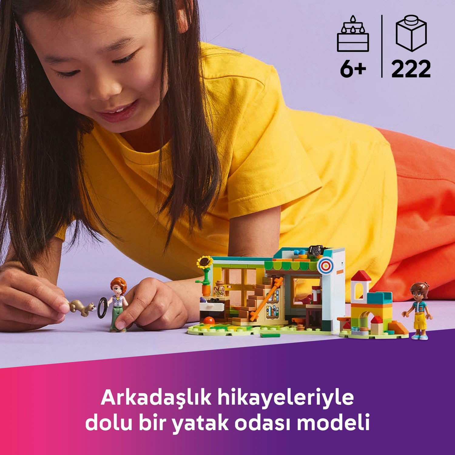 LEGO Friends Autumn’un Odası 42646-6 Yaş ve Üzeri Kız ve Erkek Çocukları için Mini Bebek İçeren Yaratıcı Oyuncak Yapım Seti (222 Parça)