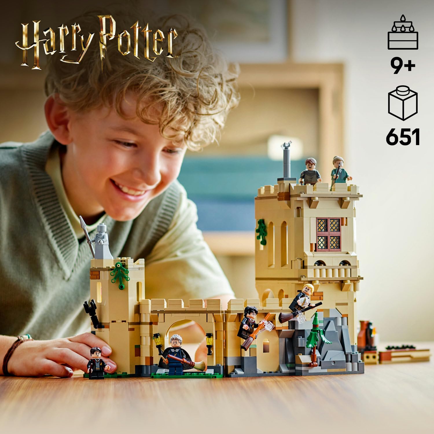 LEGO Harry Potter Hogwarts Şatosu: Uçuş Dersleri 76447-9 Yaş ve Üzeri Çocuklar ve Yetişkinler için Koleksiyonluk Oyuncak Yapım Seti, Doğum Günü Hediyesi (651 Parça)