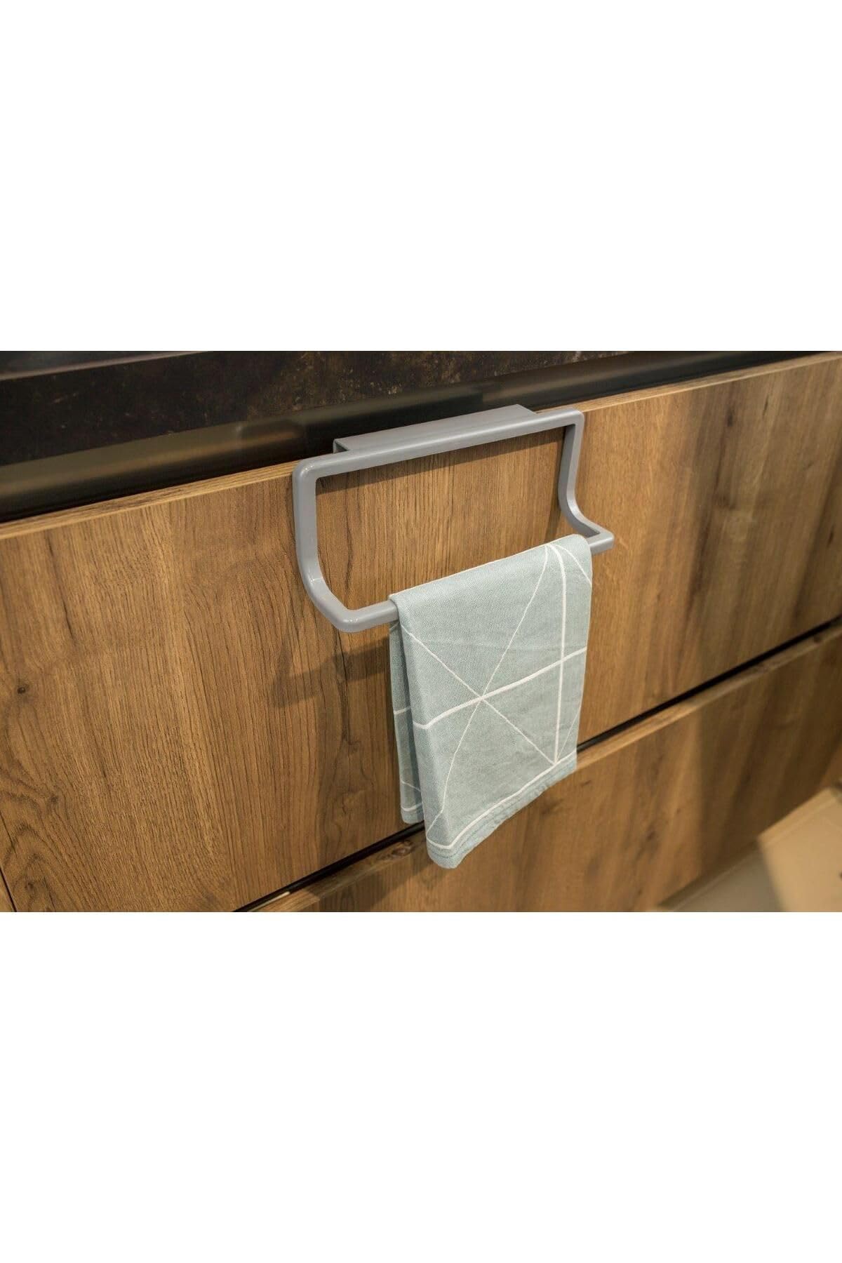 Primanova Mutfak Banyo Havlu Askısı-Gri M-B30-07