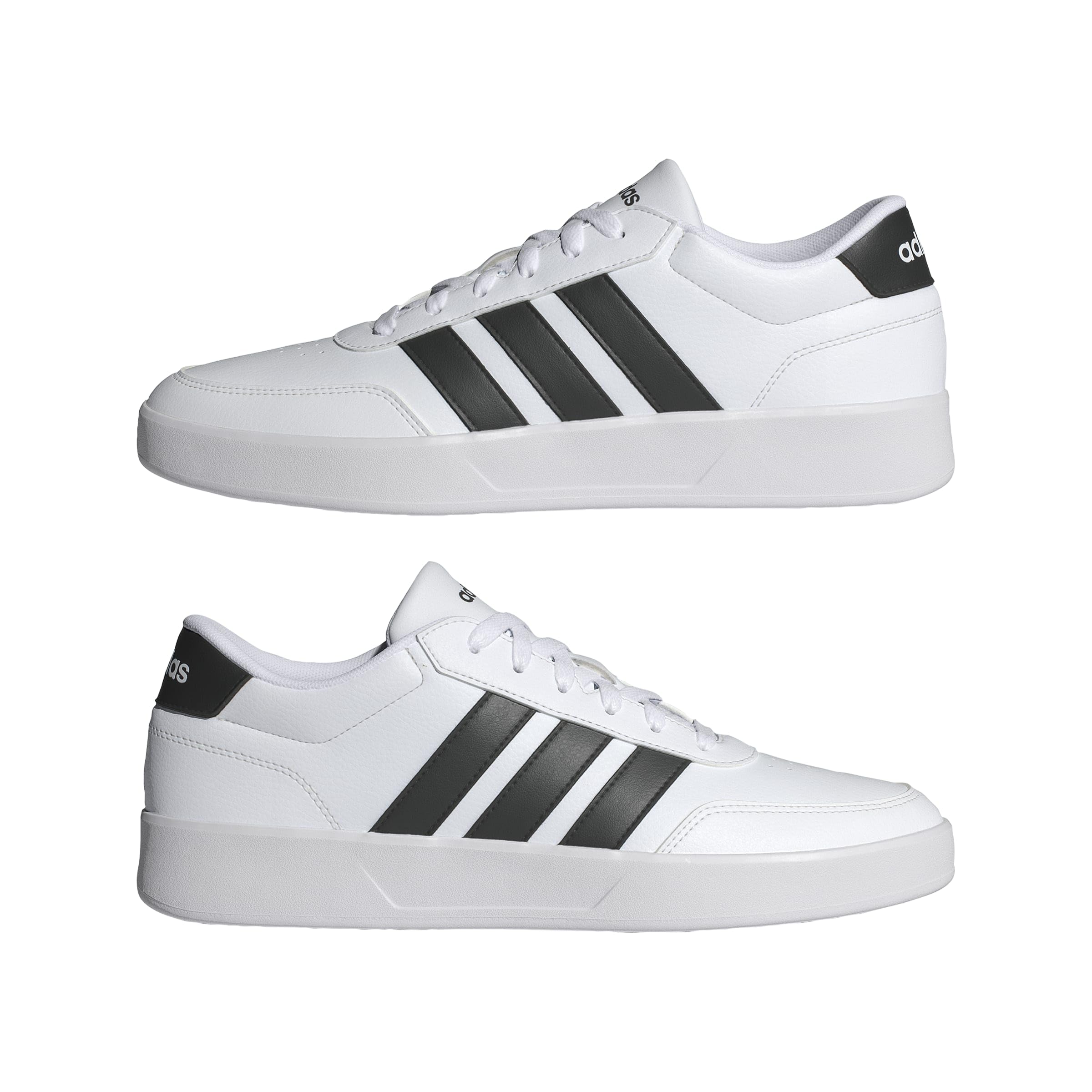 adidas BREAKNET 3.0 Erkek Ayakkabı Düşük Taban (Futbol Dışı), ftwr white/core black/ftwr white, 40 2/3