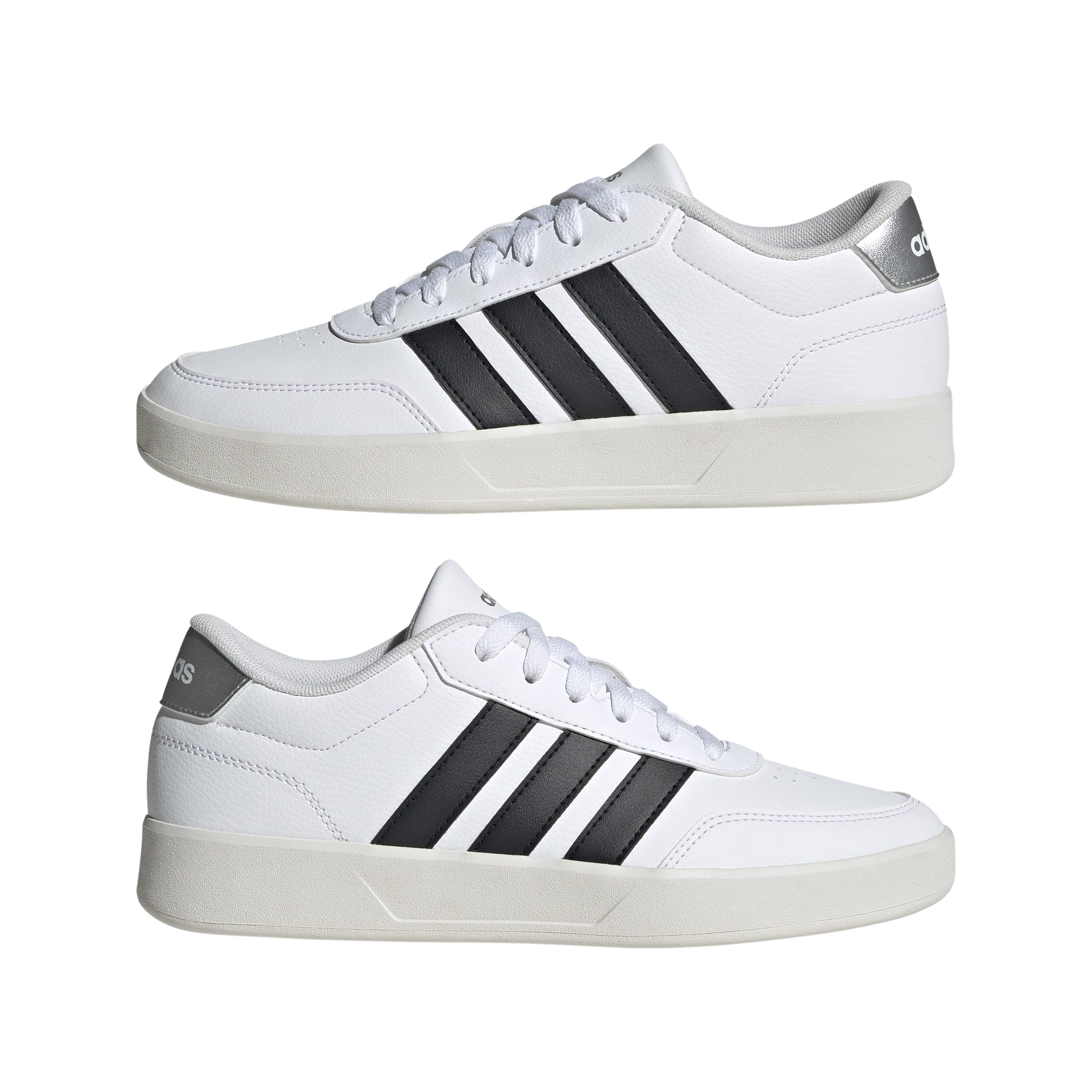 adidas BREAKNET 3.0 Kadın Ayakkabı Düşük Taban (Futbol Dışı), ftwr white/core black/silver met., 40