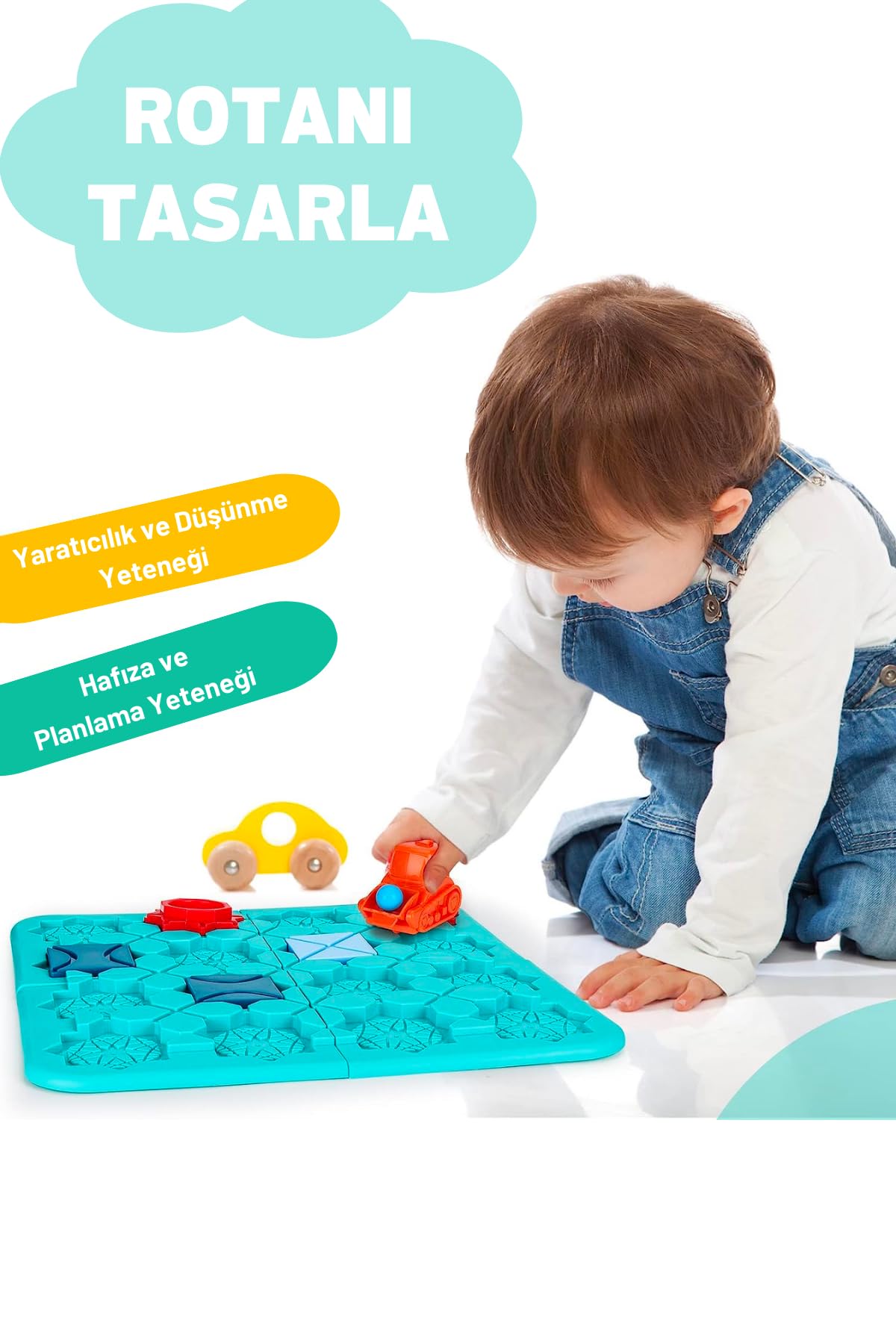 HESTİNYA TOYS Code & Go Kodlama Oyuncağı, Stem, Mantıksal Yol Oluşturma Oyuncağı, Eğitici Oyuncak, Yaratıcı Düşünme, Akıl ve Zeka Gelişimi
