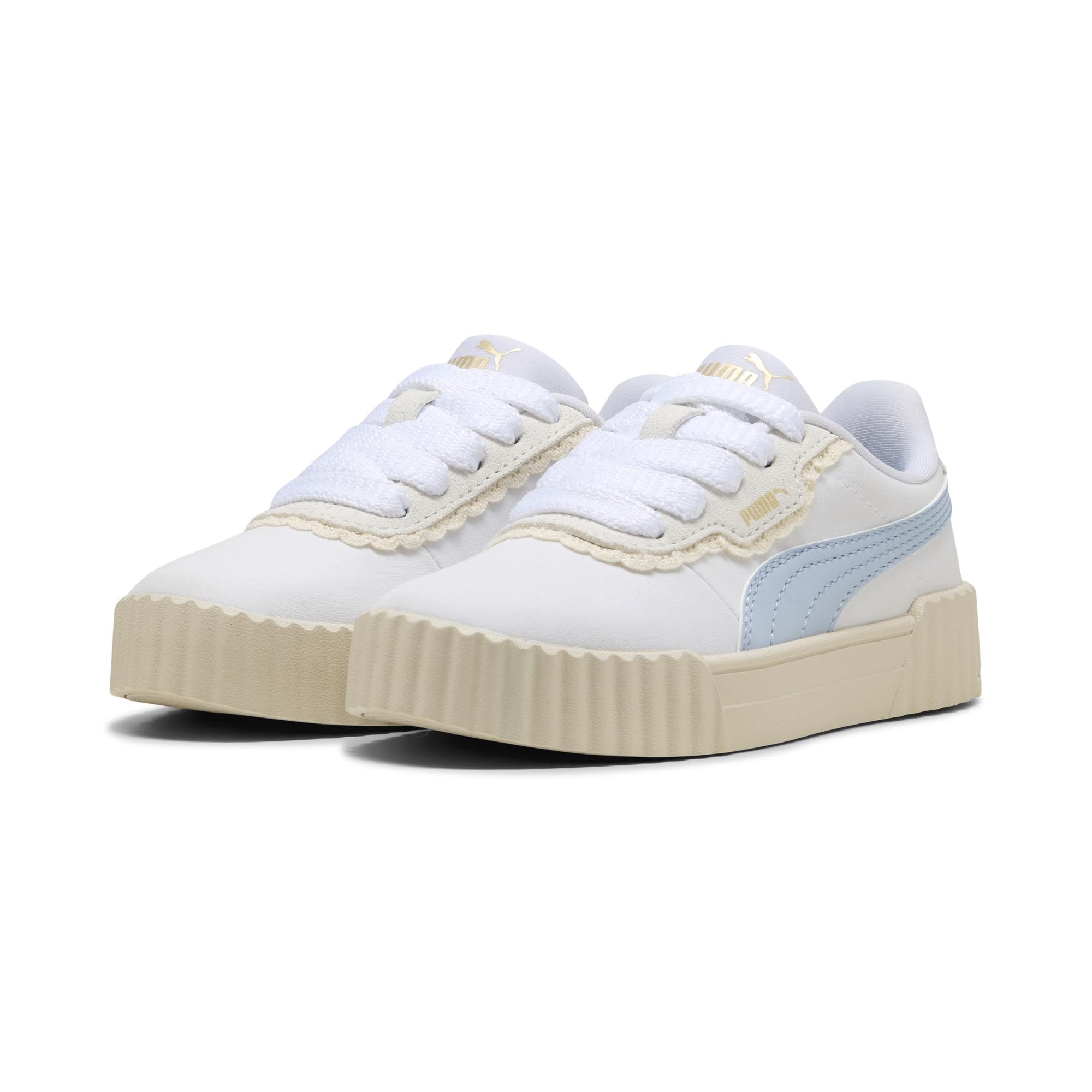 PUMA Kız Çocuk Carina 3.0 Memoires PS Spor Ayakkabı PUMA White-Haute Tropic 32