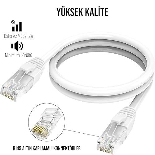 Babilden Cat6 Ethernet Patch Adsl Modem İnternet Kablosu (Cat6 0.3 Metre)