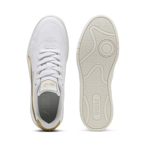 PUMA Kadın Court Lally DayINight Spor Ayakkabı PUMA White-PUMA White-Gold 35.5