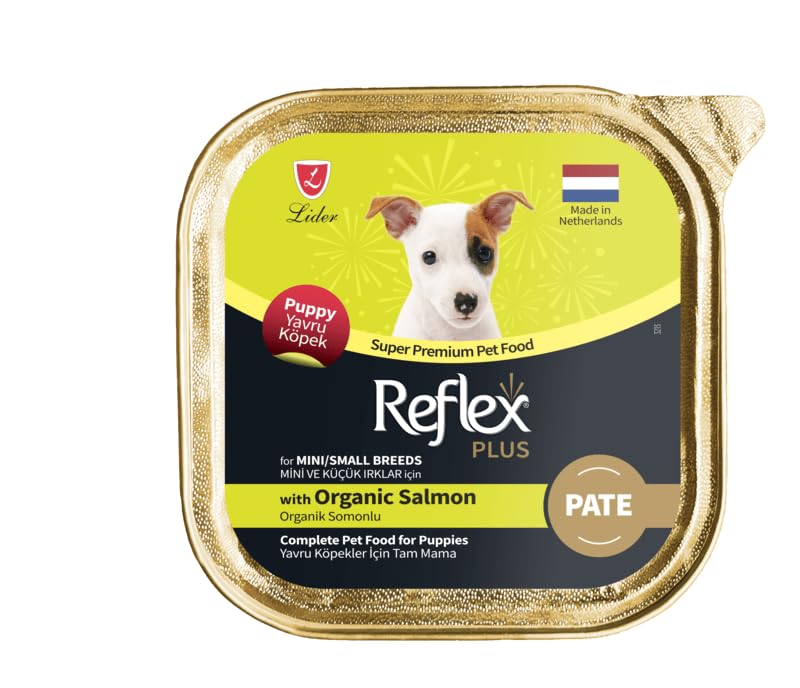 Reflex Plus Pate With Salmon Mini Küçük Irk Yavru Köpek Maması 85 Gr Tekli Paket