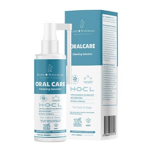 Kahu Naturals Ağız Diş Sağlığı, Taze Nefes, Koku Tartar Plak Önleyici, Kedi ve Köpek, 75 ml