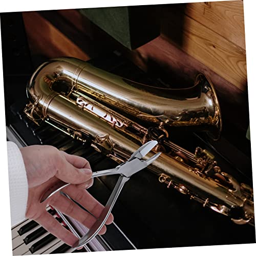 BESTonZON Rüzgar enstrümanı tamir araçları nefesli onarım rüzgar enstrüman aracı üflemeli Yay çıkarıcı araç Yay çıkarma aracı flüt onarımı müzik aleti bakım aracı Paslanmaz çelik Silver