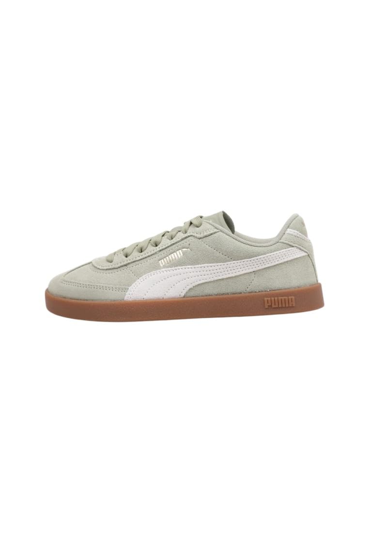 PUMA Puma Club II Era Suede Unisex Yetişkin Spor Ayakkabı, Lux Army-Frosted Ivory, 43