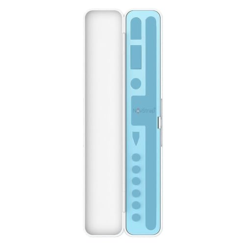 NovStrap Dokunmatik Kalem Koruma Kutusu Tüm Tablet Kalemleri ve Apple Pencil 1/2/Usb C İle Uyumlu MAVİ