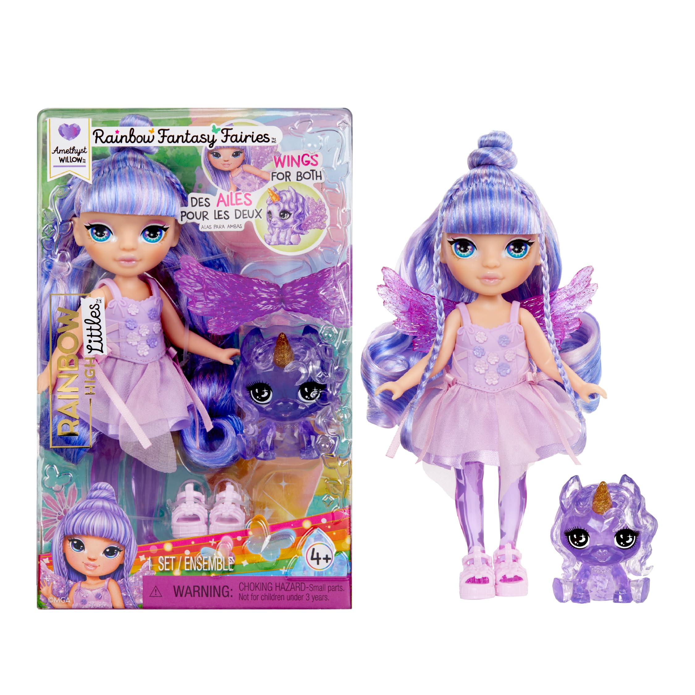 MGAE Entertainment RH Littles Gökkuşağı Perisi Bebekleri Amethyst Willow Oyuncak